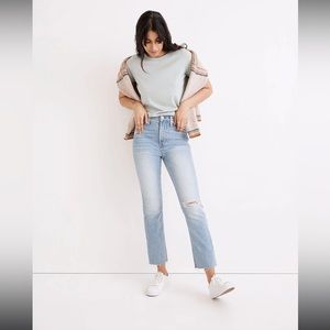 Madewell Perfect Vintage Jean Coney Wash Destroyed Edition 27 EUC!